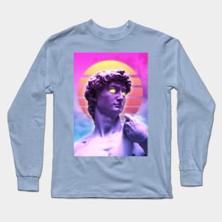 Vaporwave david Long Sleeve T-Shirt